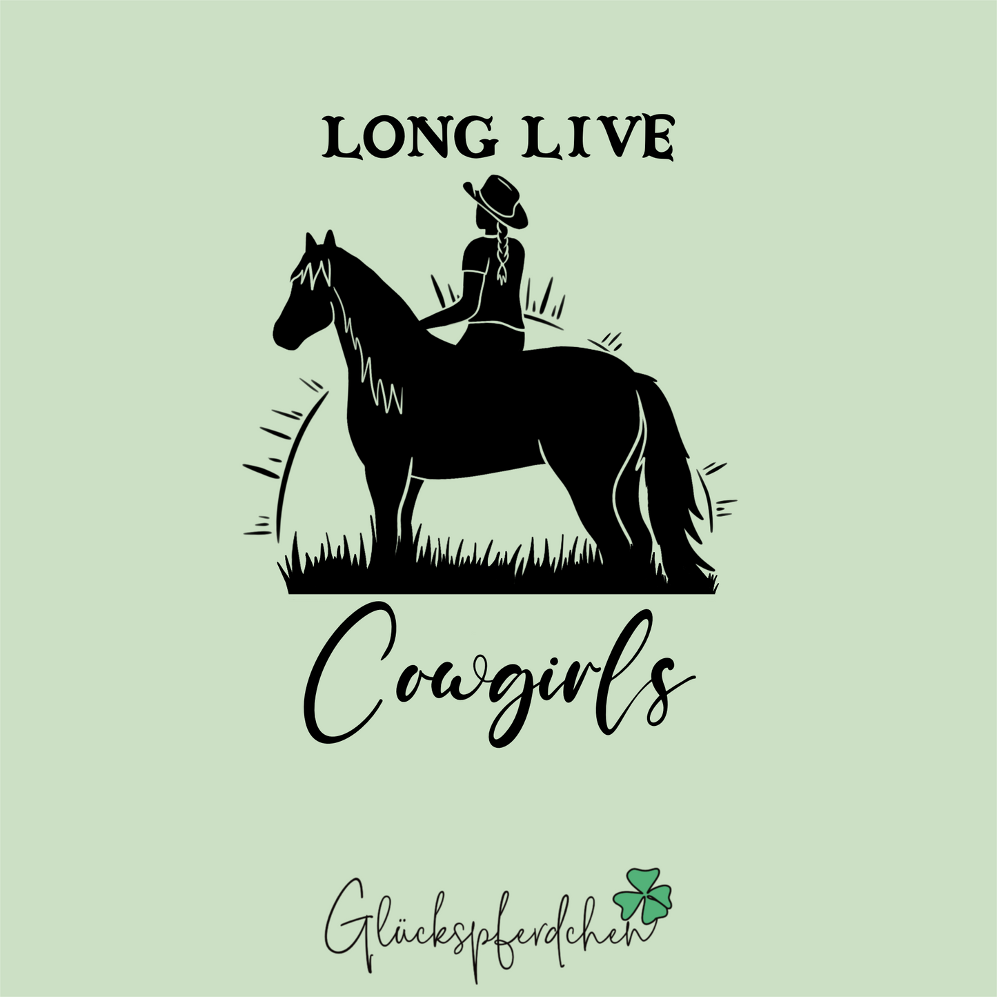 Bügelbild Long live Cowgirls