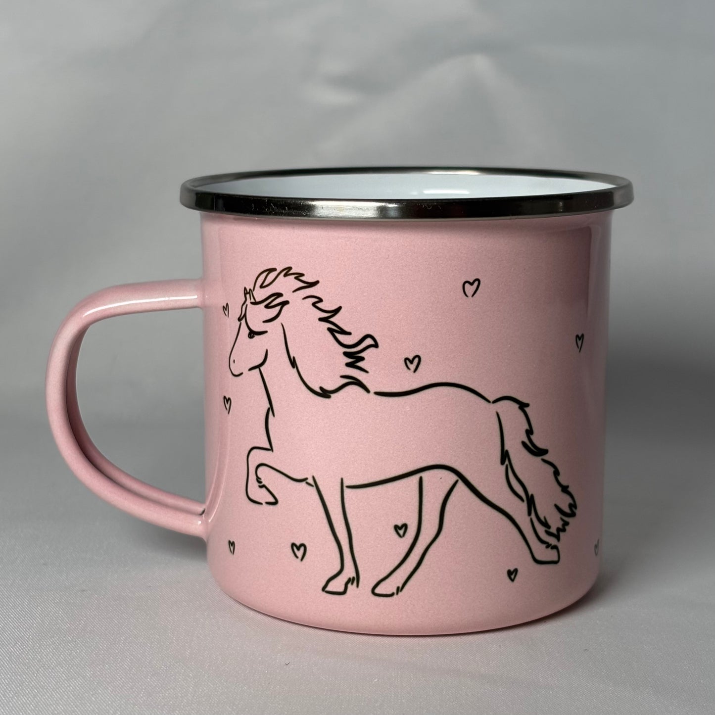 Emaille Tasse Islandpferdeliebe