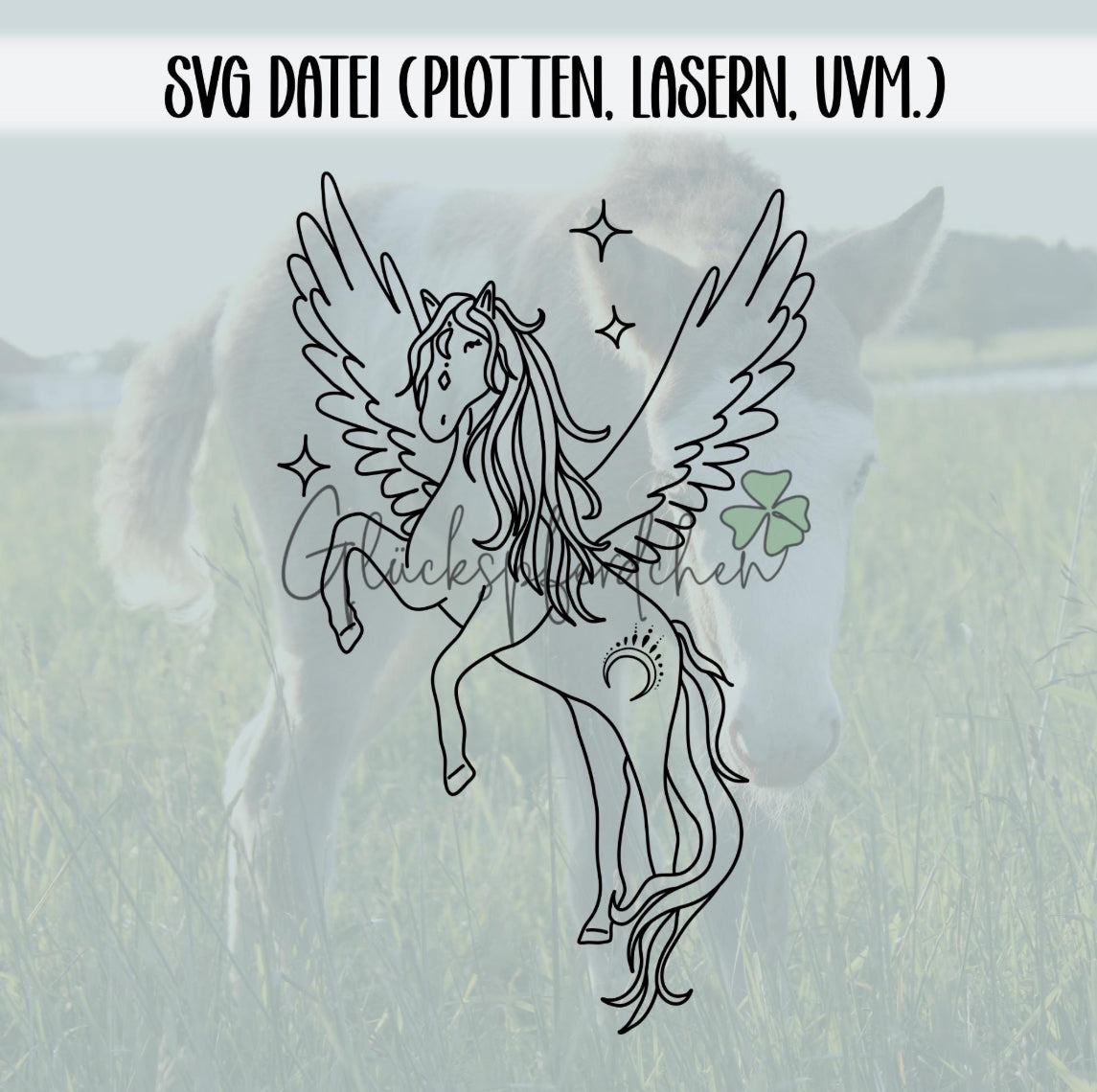 SVG Datei Einhorn