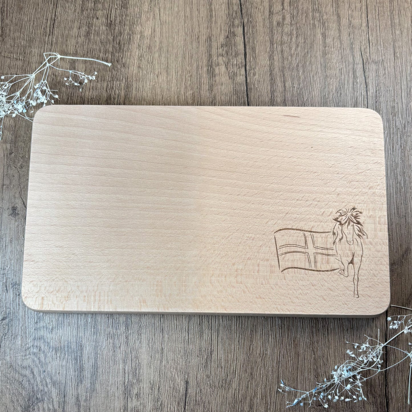 Holzbrettchen Islandpferd