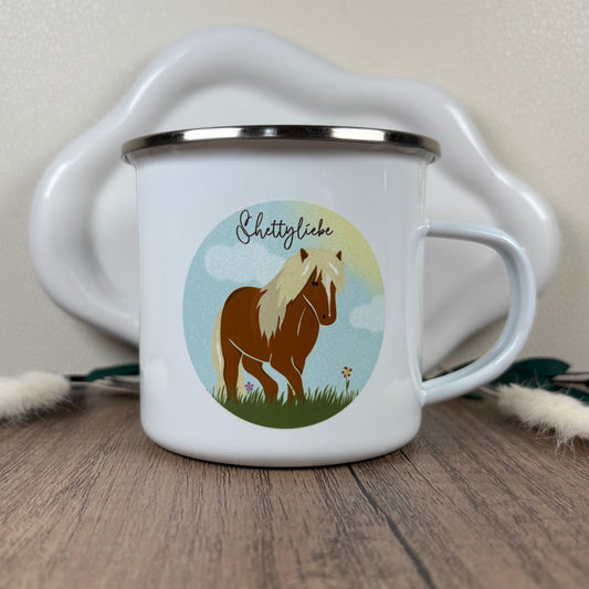 Emaille Tasse Shettyliebe