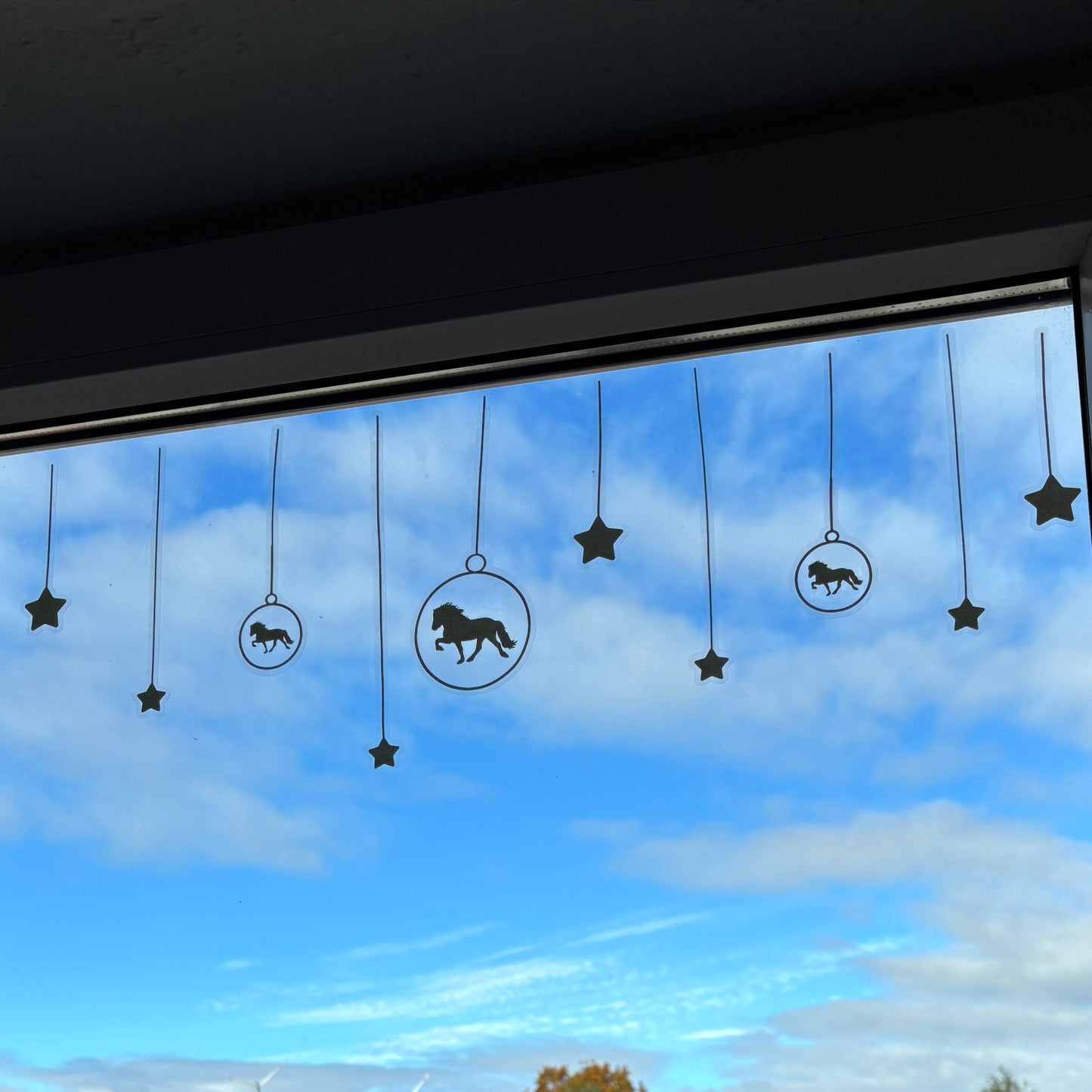 Fensterbild Sternenhimmel