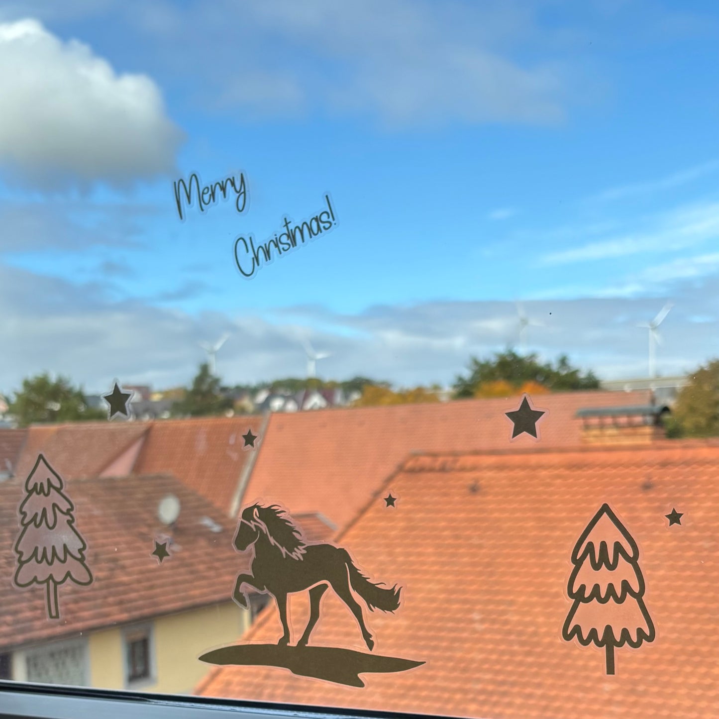 Fensterbild Sternennacht
