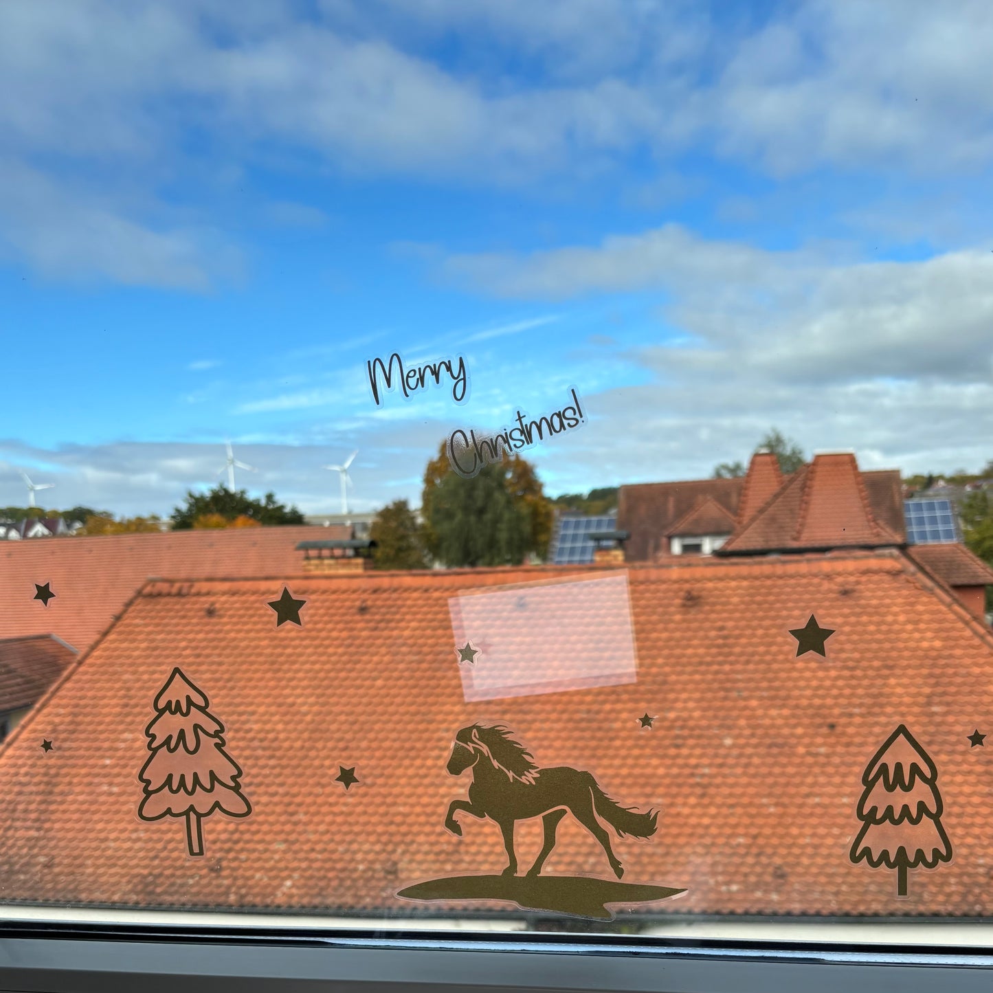 Fensterbild Sternennacht