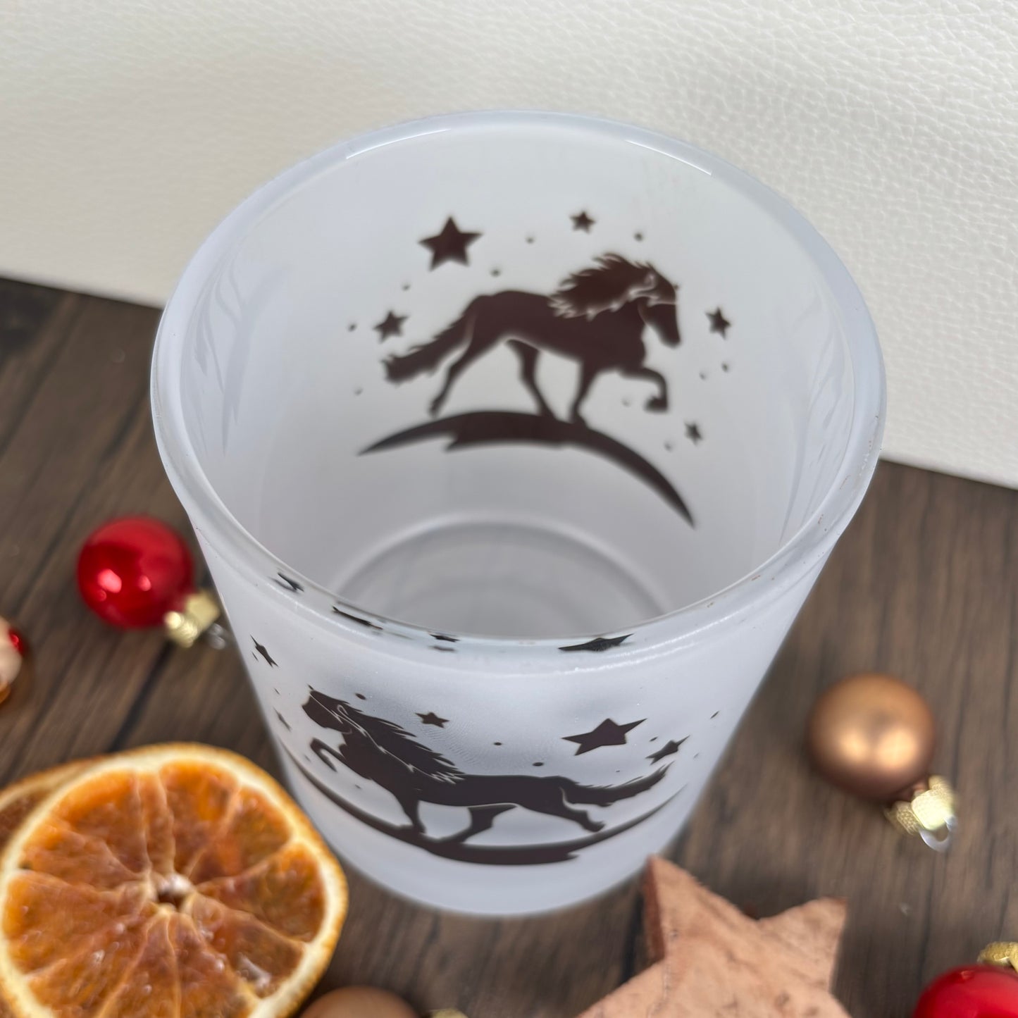 Teelichtglas Sternennacht