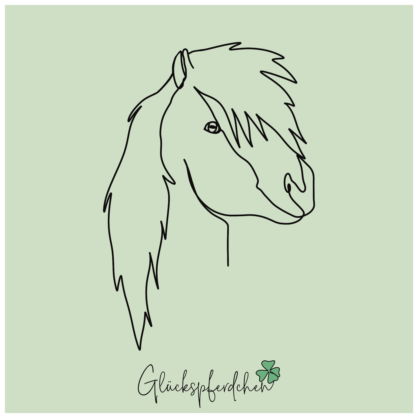 Bügelbild Shetlandpony