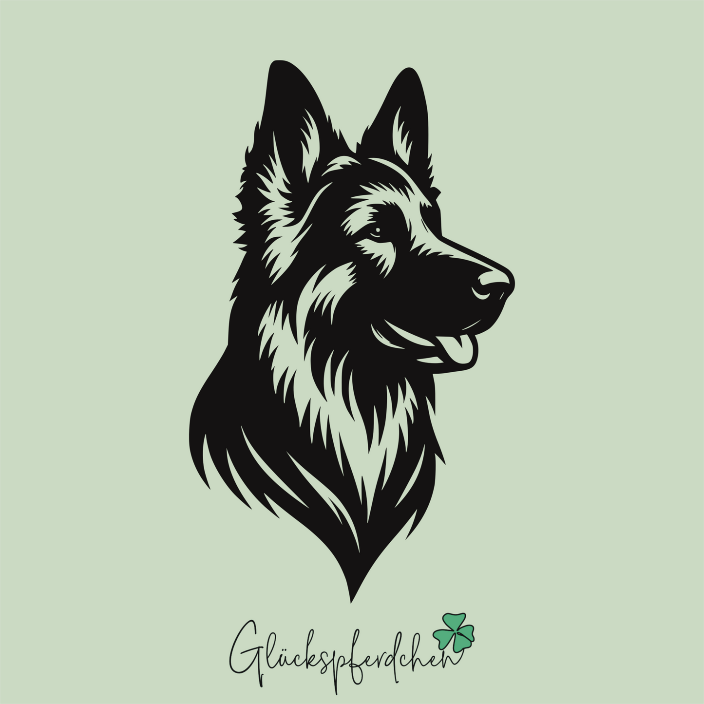 Aufkleber Schäferhund