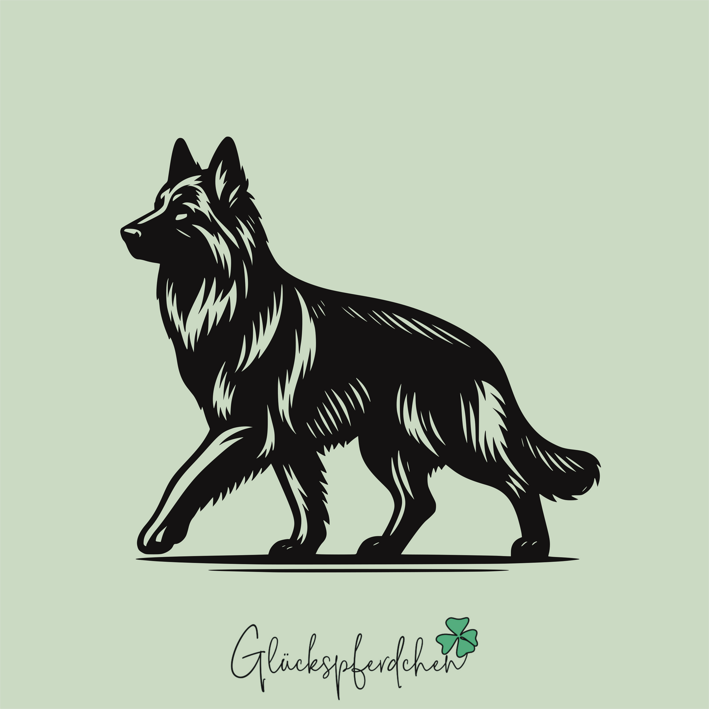 Aufkleber Schäferhund