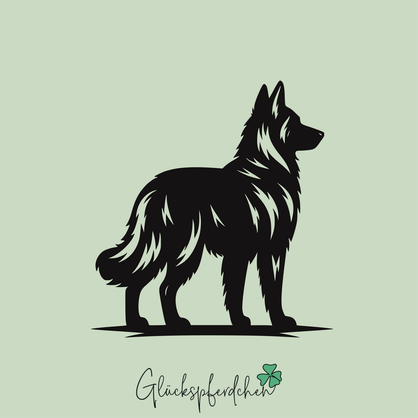 Aufkleber Schäferhund