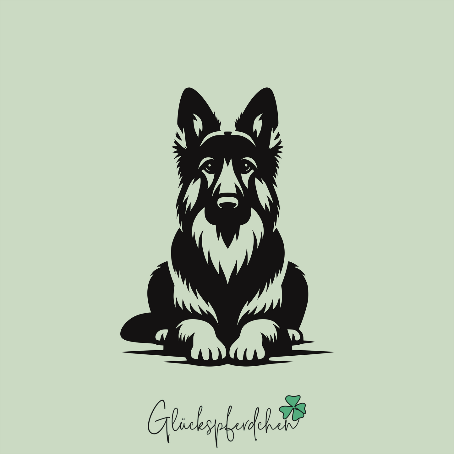 Aufkleber Schäferhund