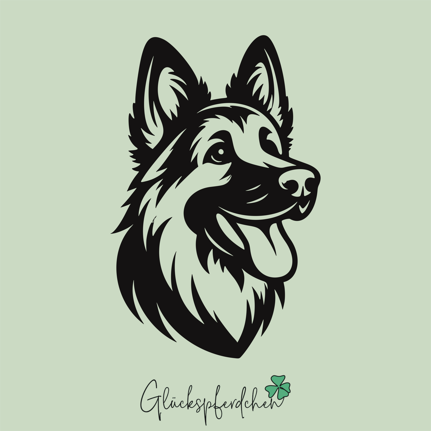 Aufkleber Schäferhund