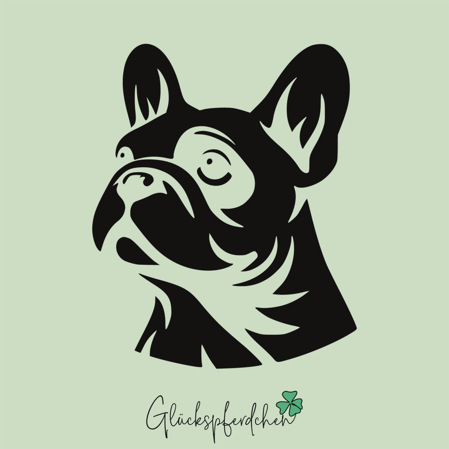 Aufkleber Französische Bulldogge