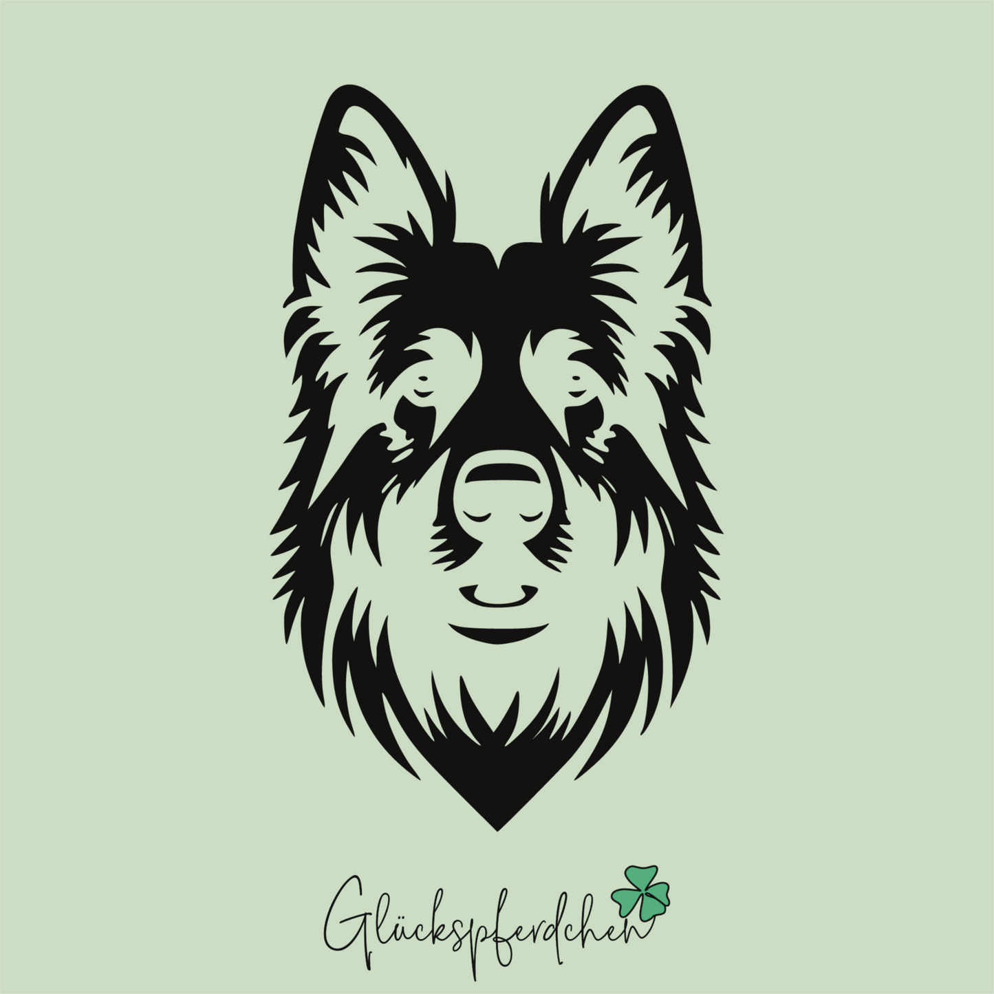 Aufkleber Schäferhund