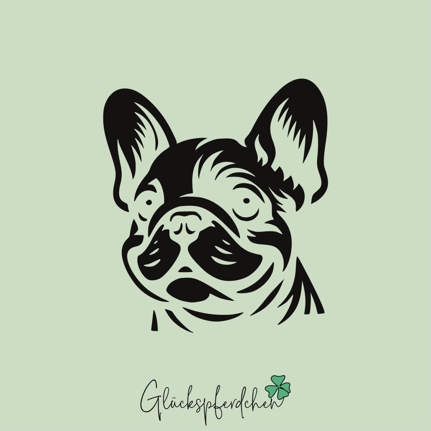 Aufkleber Französische Bulldogge