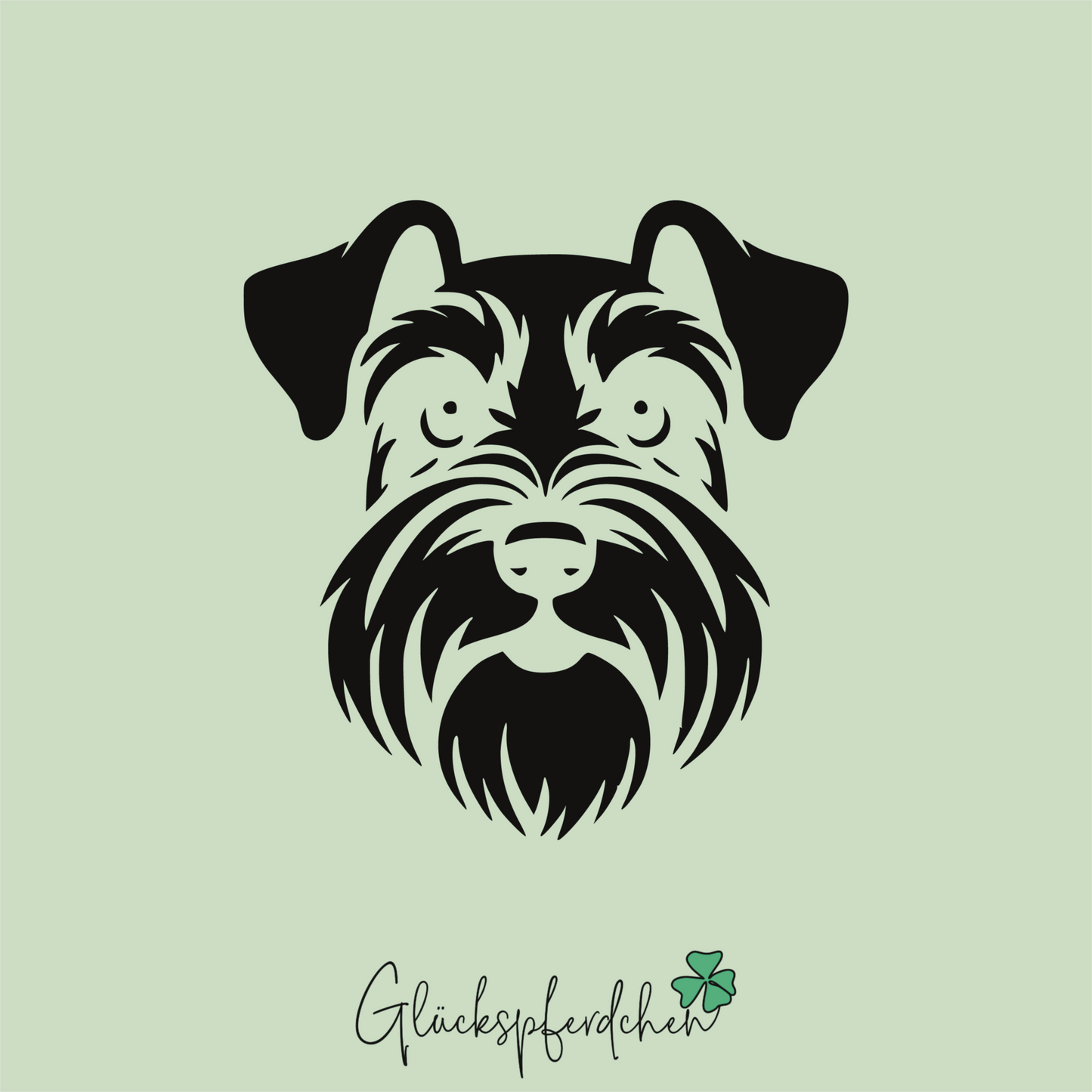 Aufkleber Mittelschnauzer