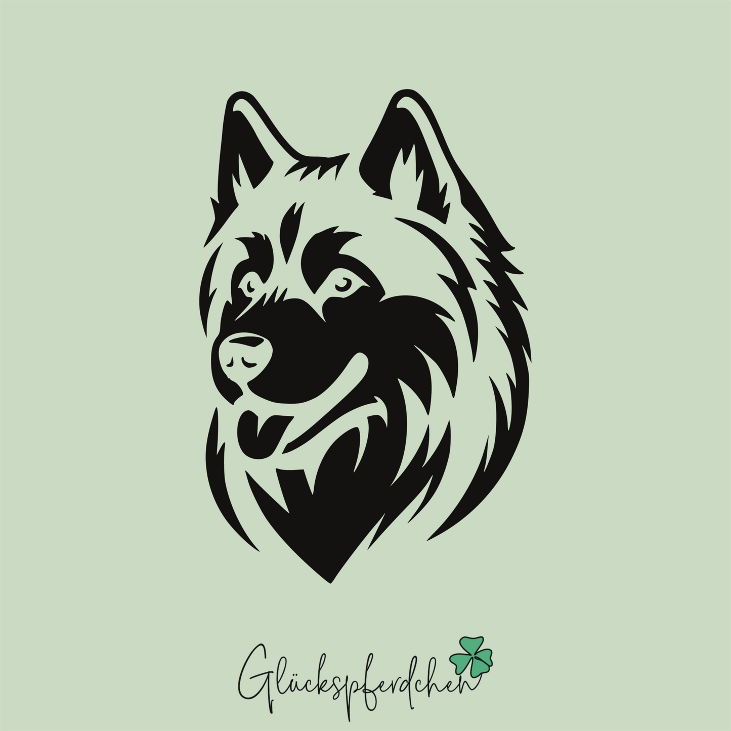 Aufkleber Husky