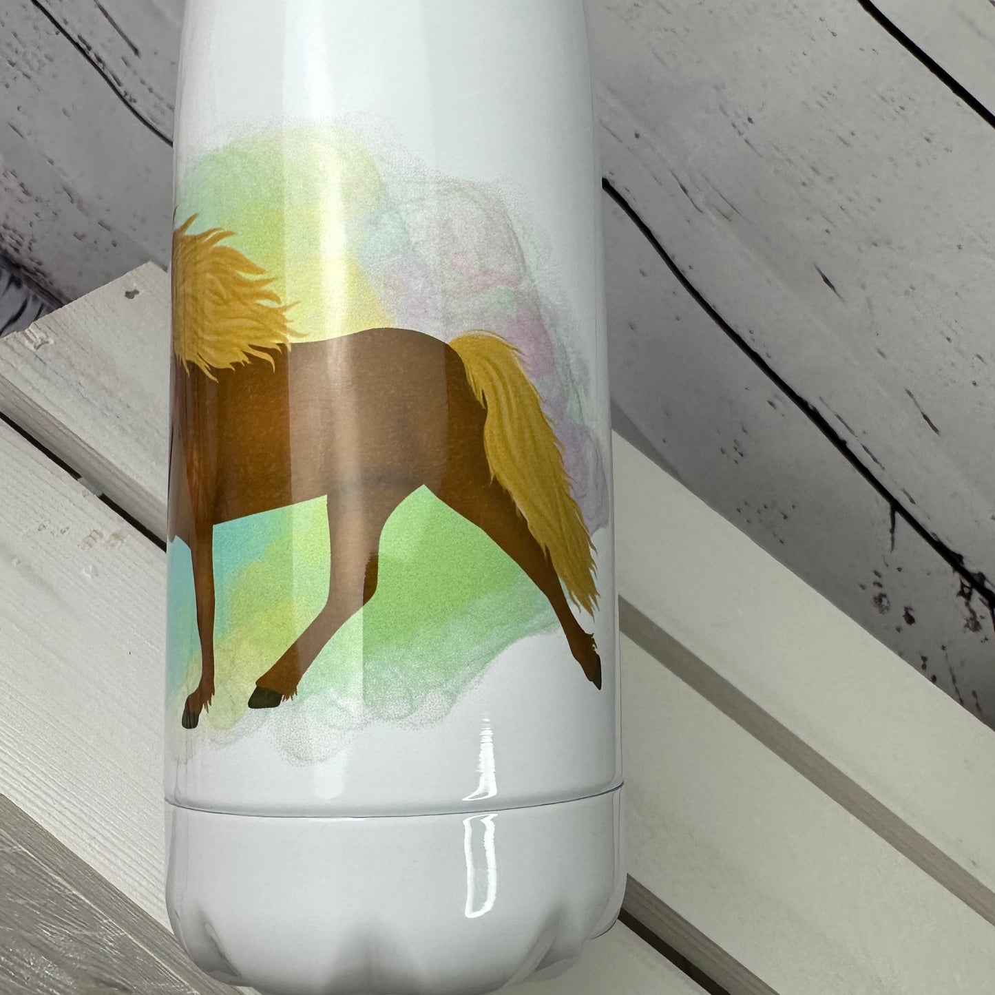 Thermosflasche Islandpferd