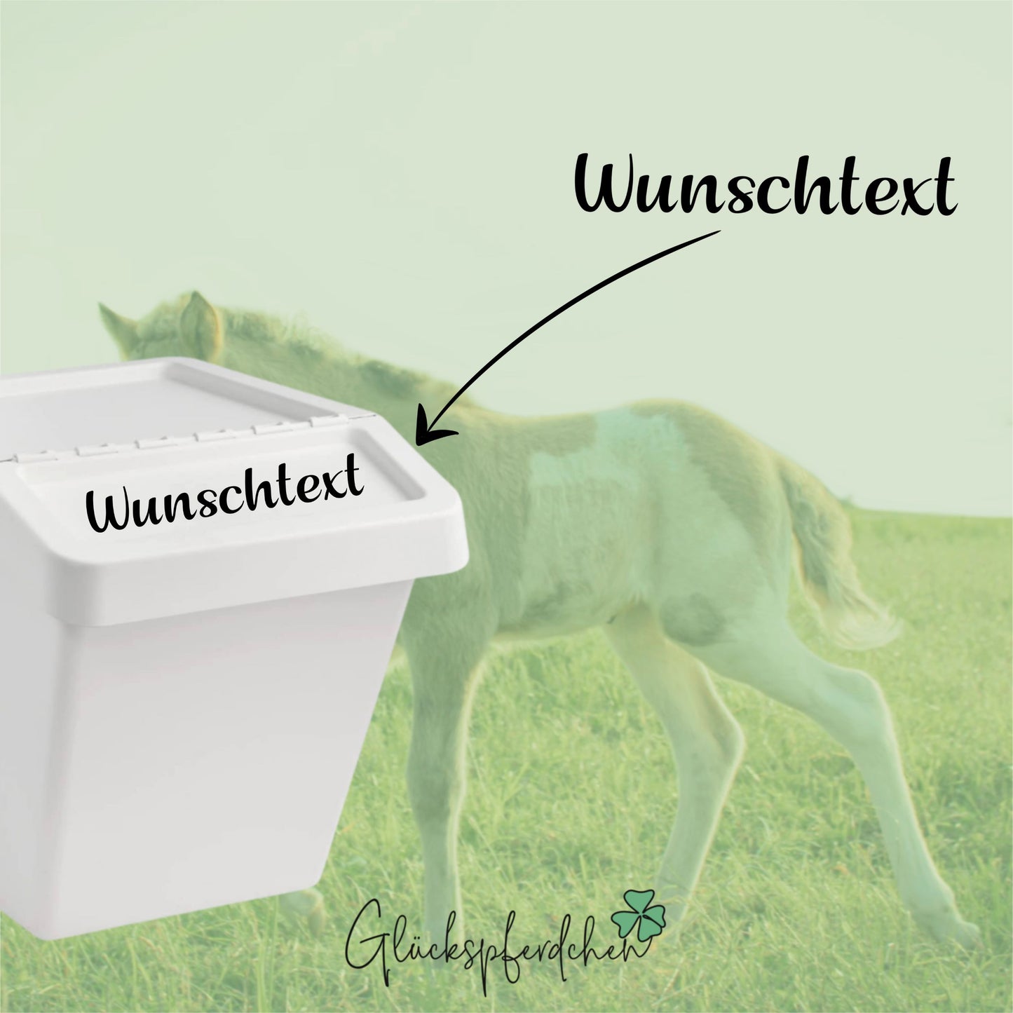Aufkleber Wunschtext 5cm
