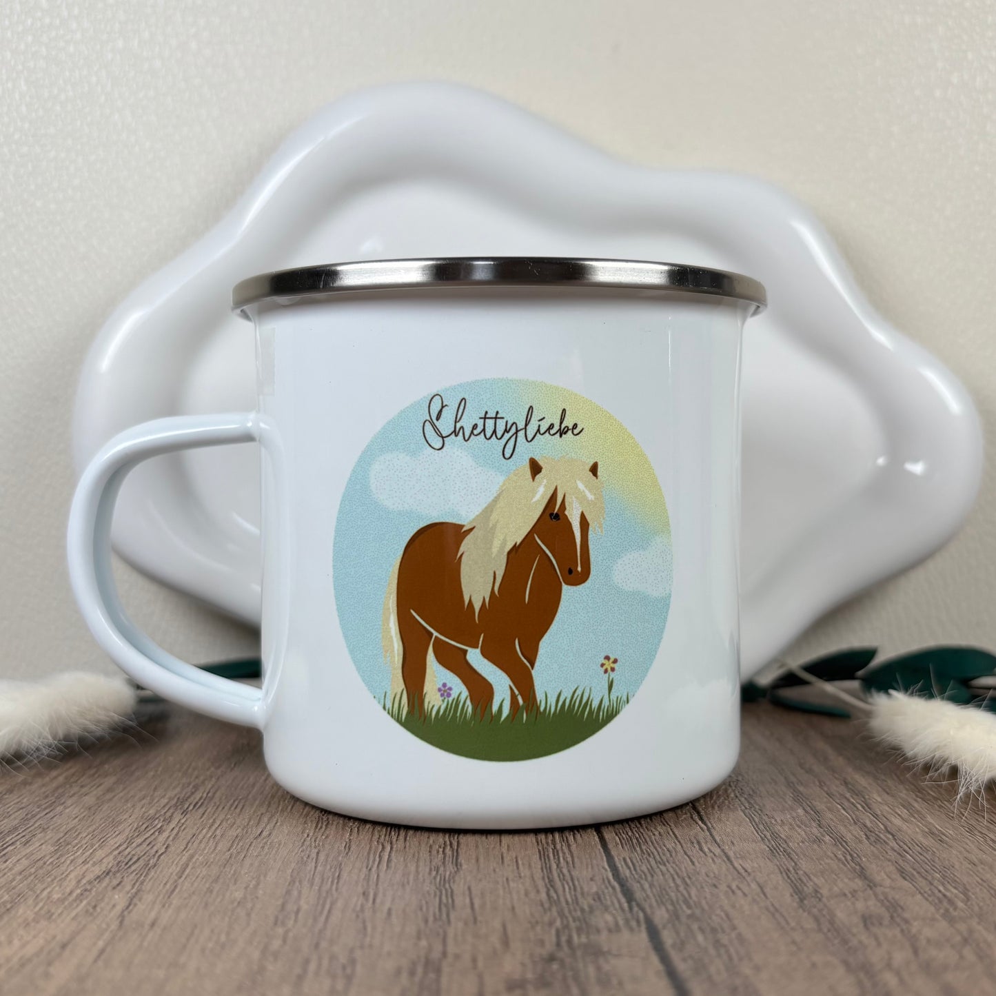 Emaille Tasse Shettyliebe