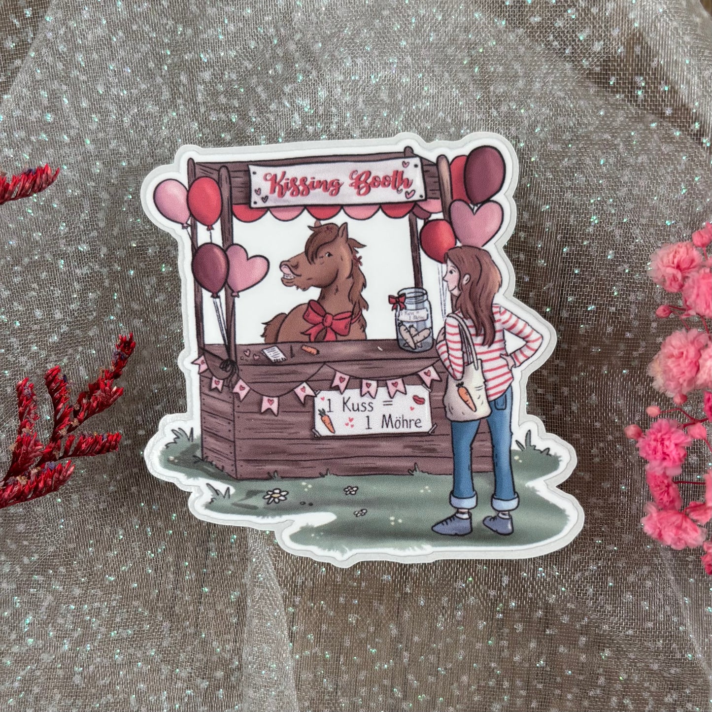 Aufkleber Kissing Booth