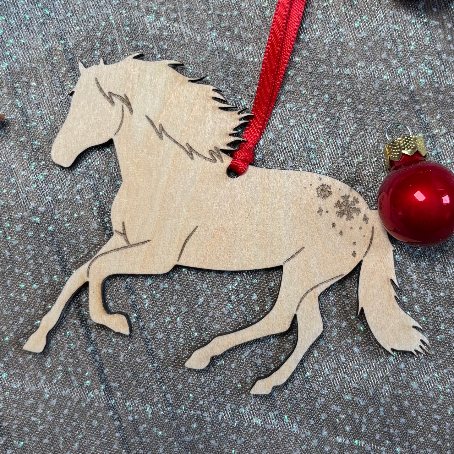 Weihnachtsbaumanhänger Holz