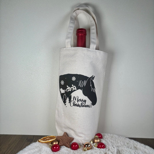 Weinflaschentasche Santa