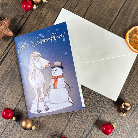 Weihnachtskarte Snjór