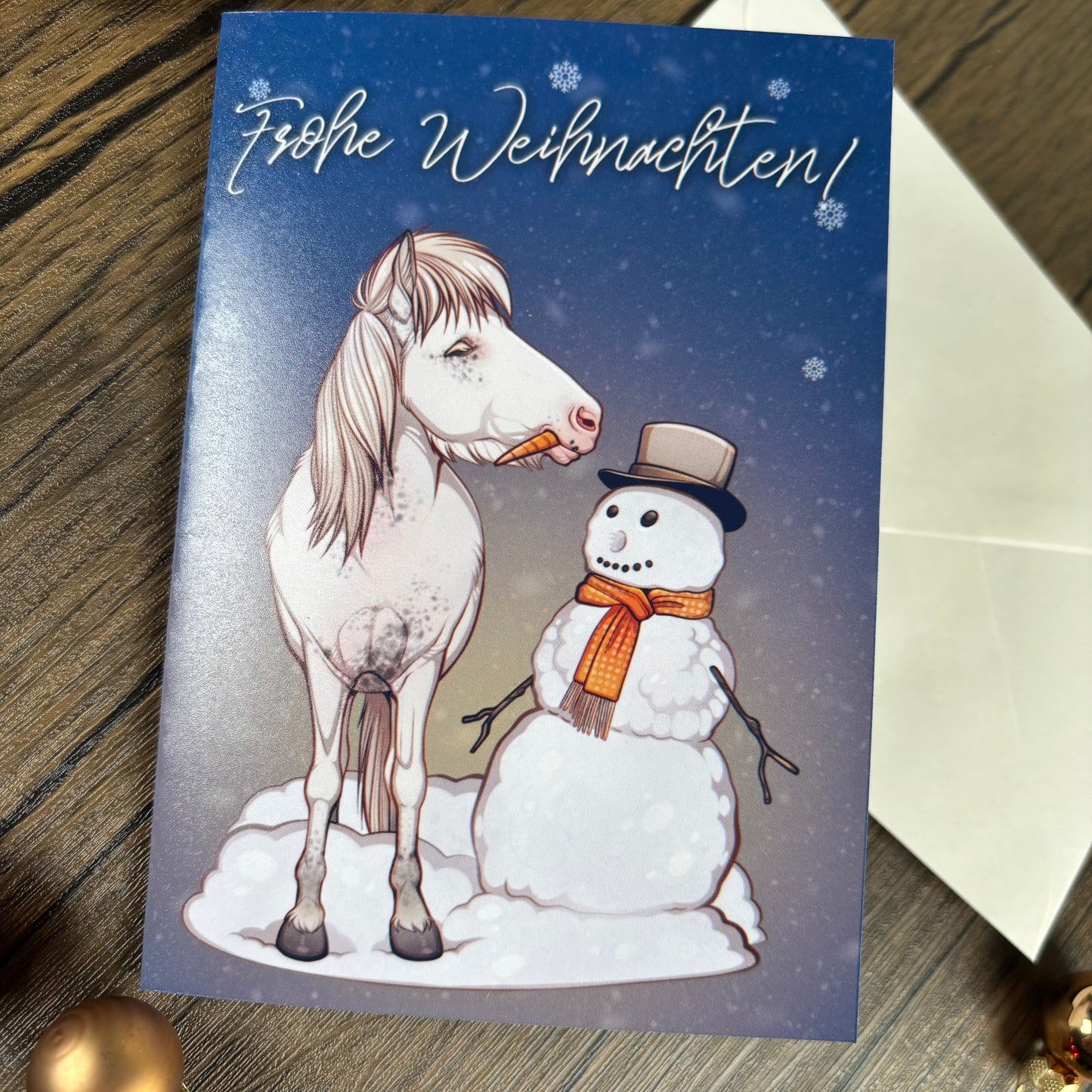 Weihnachtskarte Snjór