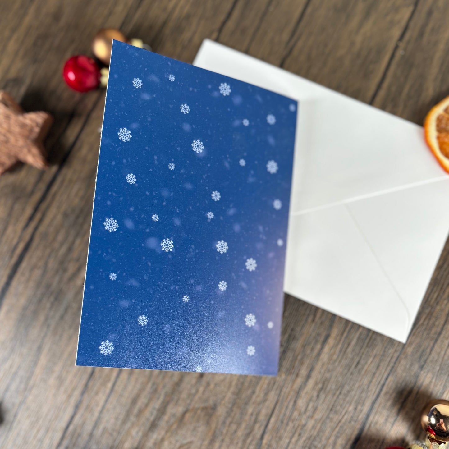 Weihnachtskarte Snjór