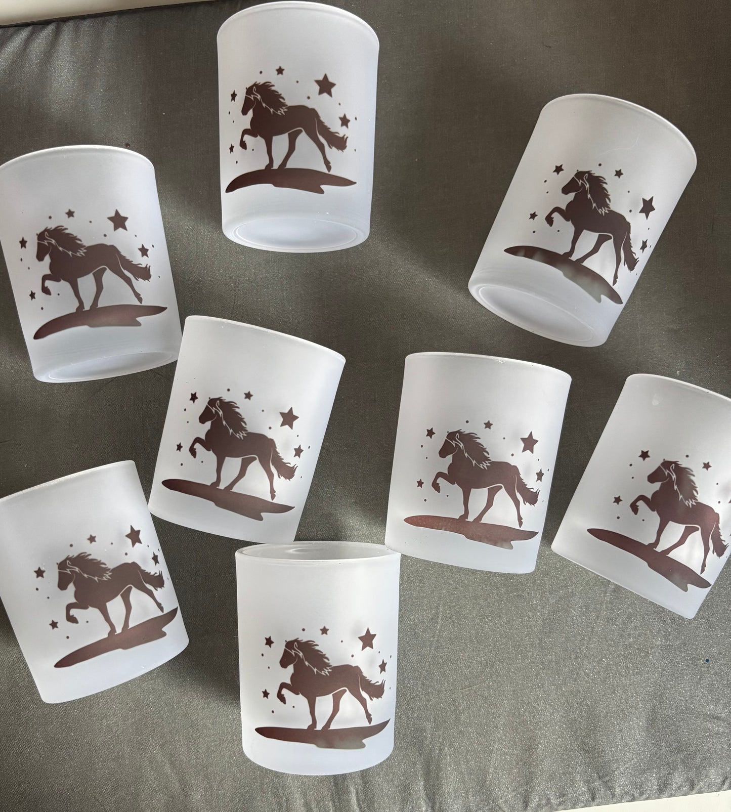 Teelichtglas Sternennacht B-Ware