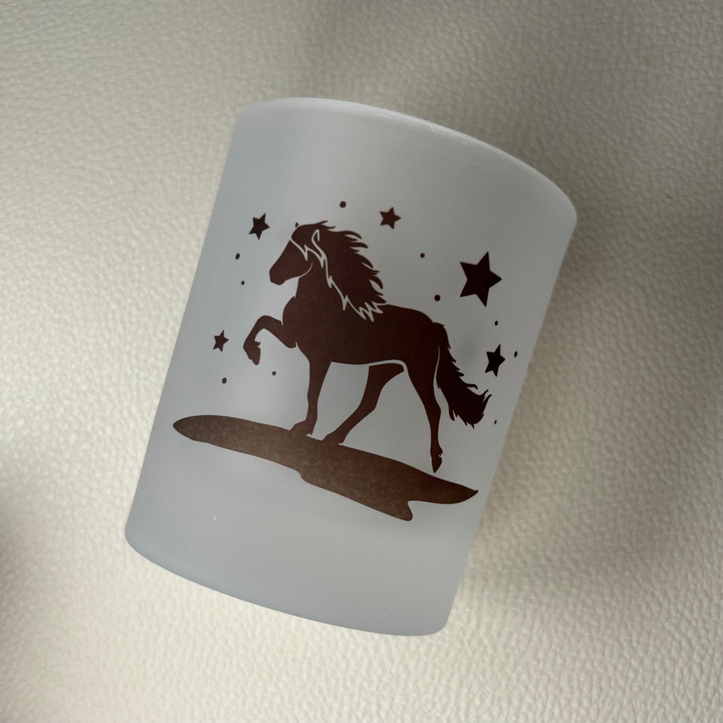 Teelichtglas Sternennacht B-Ware