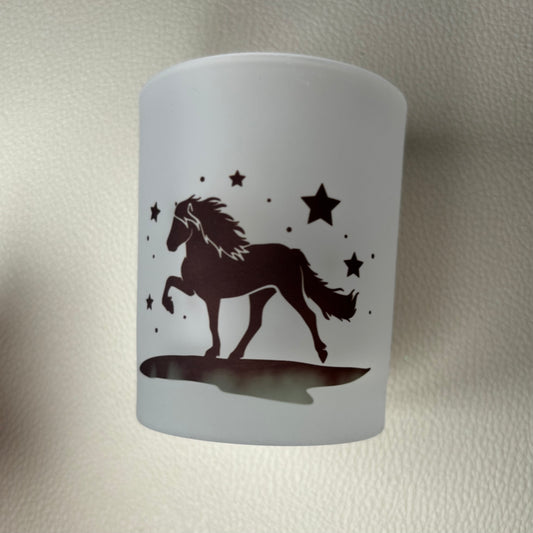 Teelichtglas Sternennacht B-Ware