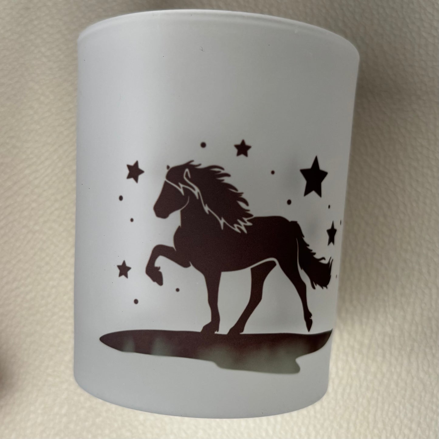 Teelichtglas Sternennacht B-Ware