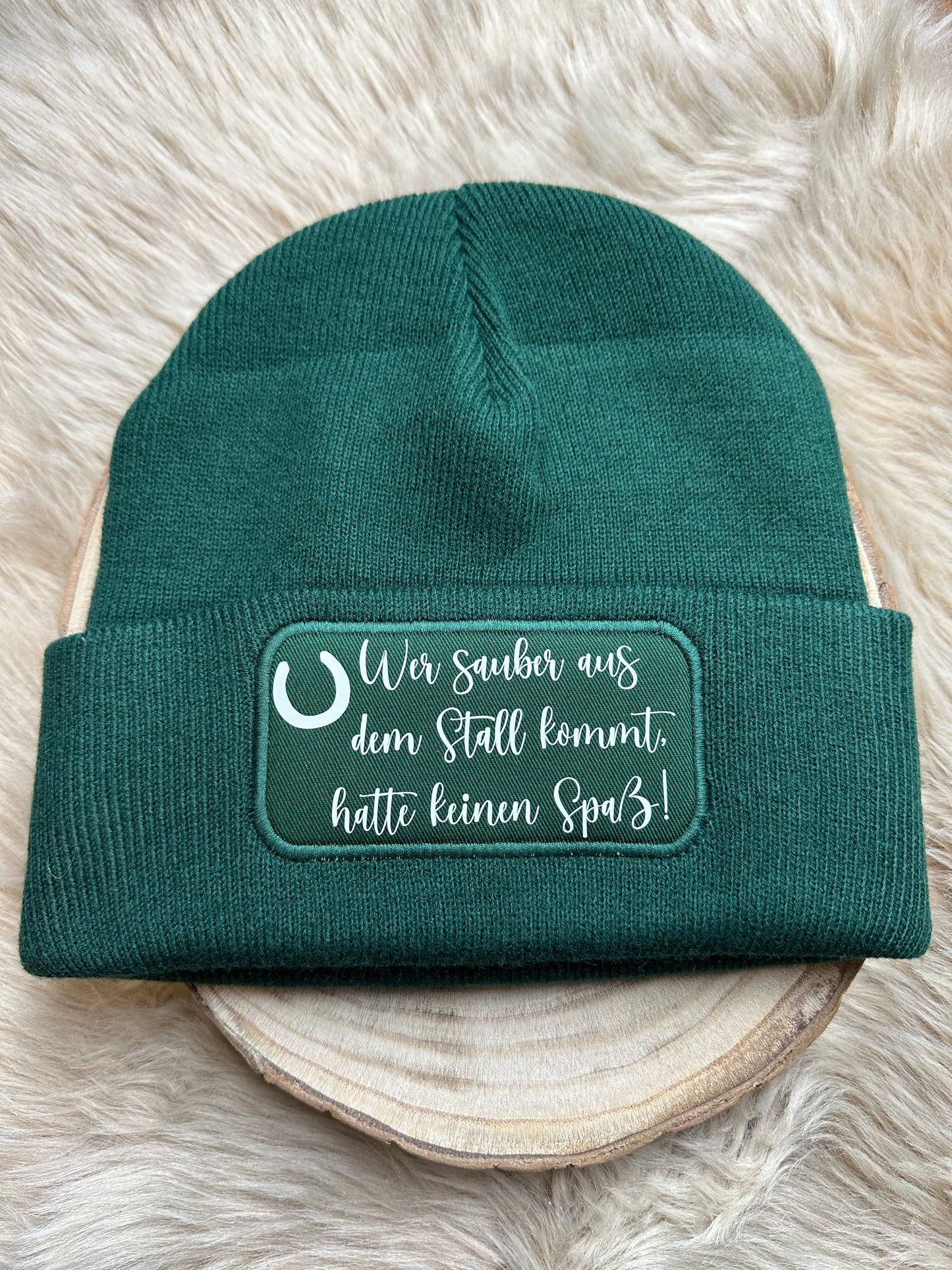 Mütze "Wer sauber aus dem Stall kommt, hatte keinen Spaß!"
