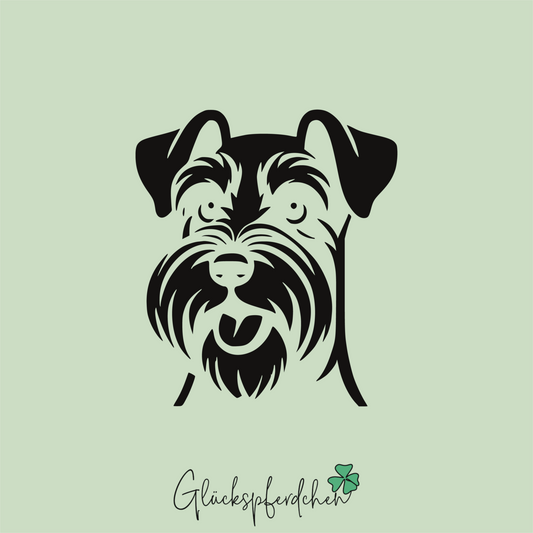 Aufkleber Mittelschnauzer