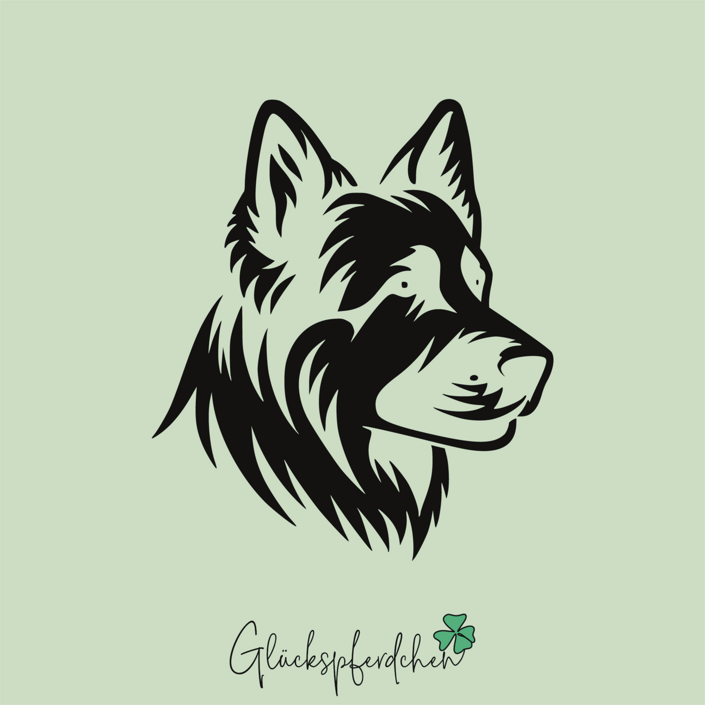 Aufkleber Schäferhund